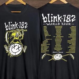 Blink-182 World Tour  T-Shirt.  2 Sided